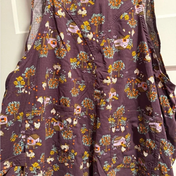 Duluth Trading Co Purple Floral Overalls - Picture 8 of 10